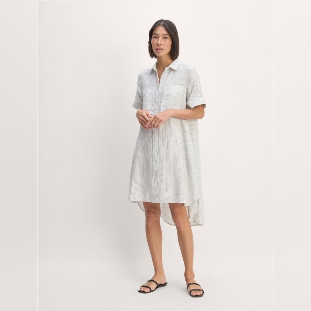 NWOT Everlane The Linen Daytripper Shirtdress. Size XS ( Oversized Fit)